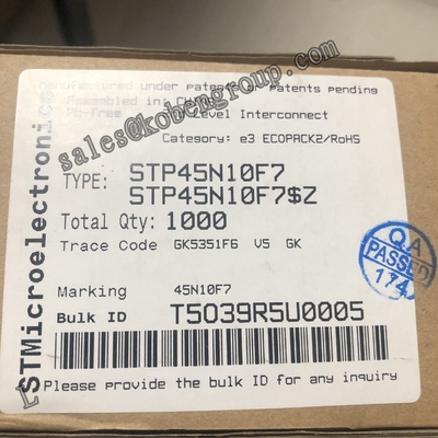 STP45N10F7 MOSFET TRANSISTOR N-Channel 100 V 0 013 Ohm Typ 45A