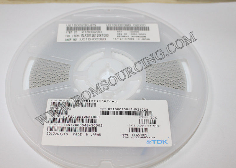 12µH Shielded Multilayer Chip Inductor MLF2012E120KT000 With 10% Tolerance