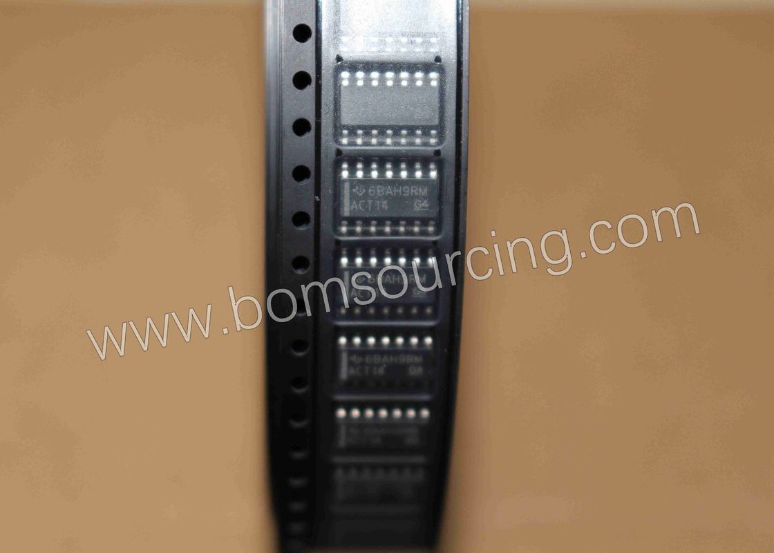 14 SOIC Integrated Circuit IC Chip , ACT14 Inverter Schmitt Trigger IC 6 Channel SN74ACT14DR